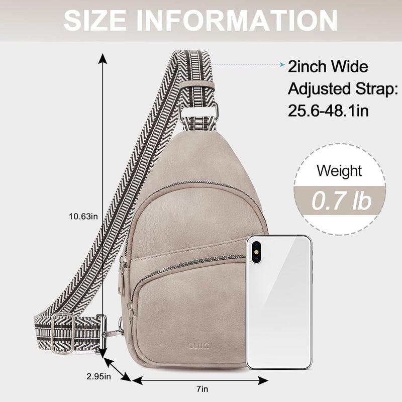 CLUCI Small Sling Bag for Women, Vegan Leather Fanny Pack Crossbody Bags for Women, Unique Birthday Gifts - Image 5